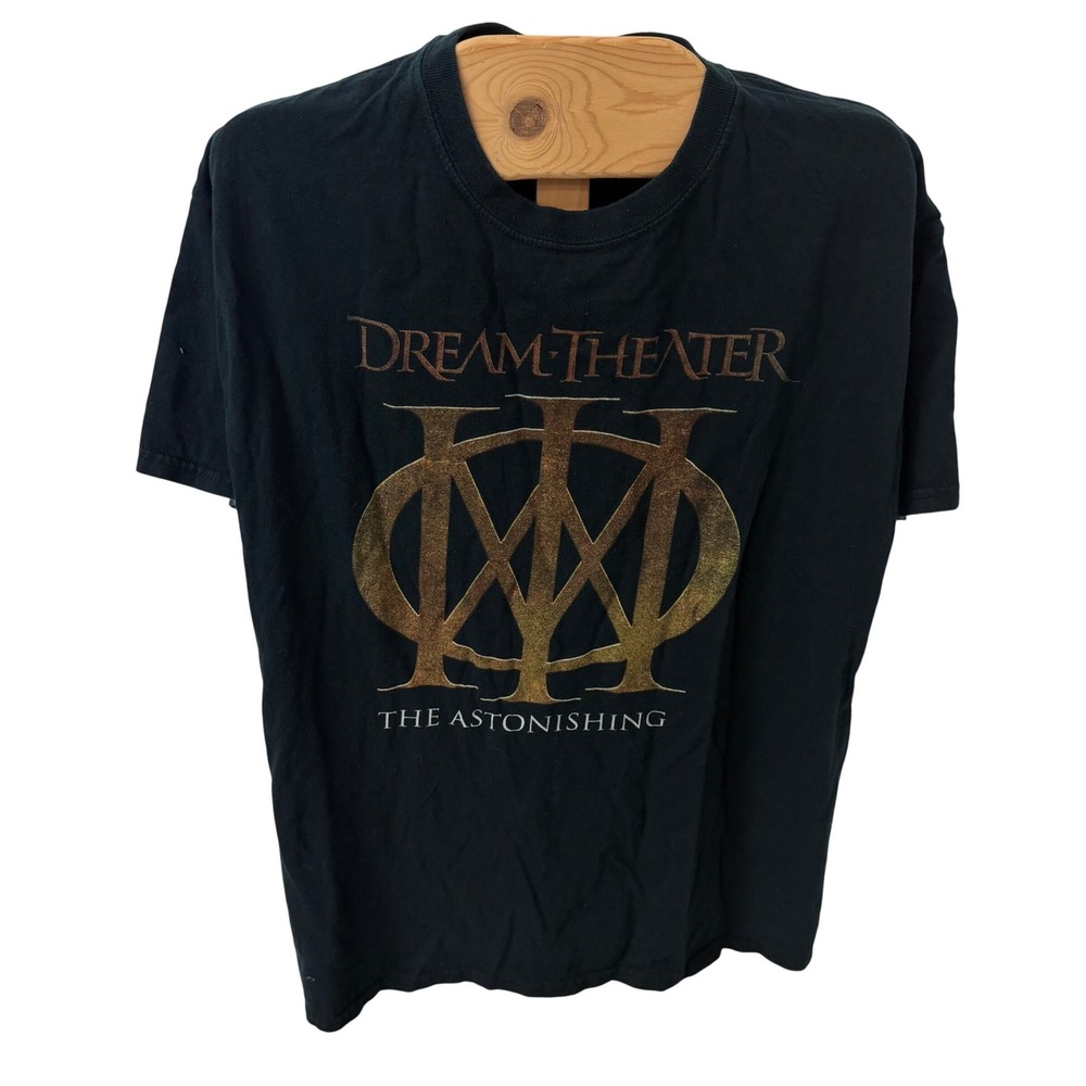Dream Theater The Astonishing Live 2016 Tour T-Shirt Mens Black Graphic Tee L Lg